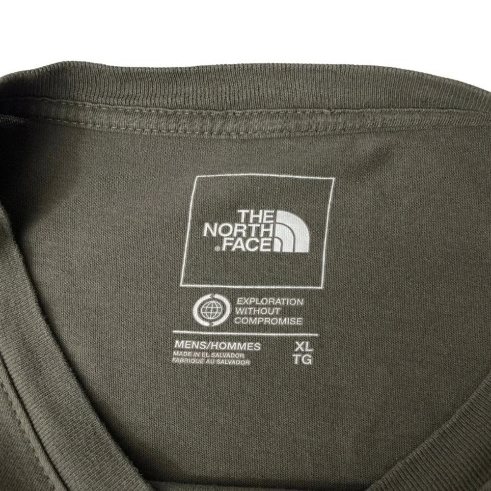 The North Face Graphic Logo T-Shirt‎ Olive Green XL Mens Outdoor Cotton Gorpcore